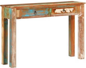 vidaXL Console Table 110x30x75 cm Solid Wood Reclaimed Vidaxl