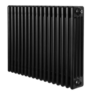 MonsterShop Traditional 4 Column Radiator - 600 x 785mm - Black
