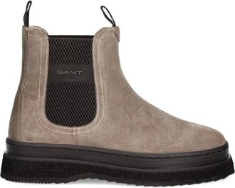 GANT Sistown pull-tab lug-sole boots - women - Calf Suede/Calf Leather/Rubber - 37 - Neutrals