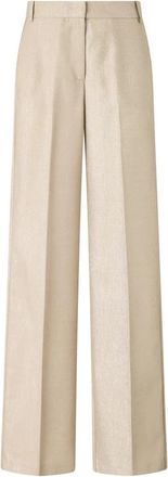Pinko Wijde broek - Dames - Wijde Broeken - Beige - S - Broeken