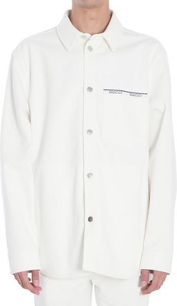 Gucci White Relaxed Logo Shirt
