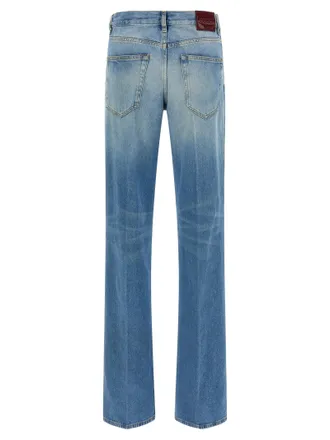 Gucci Stone-Washed Denim Jeans - Blue
