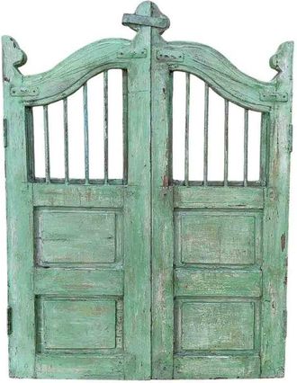 Wanderlust Deco Puerta De Madera Acabado Artesanal 80x3x103h Cm