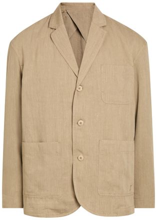 Jacquemus La Veste Pastro Striped Linen Jacket - Beige - 52 (IT52 / XL)