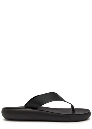 Ancient Greek Sandals Charys Comfort Leather Flatform Sandals - Black - 38 (IT38/ UK5)