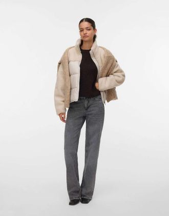 Vero Moda giacca color moonbeam-Grigio