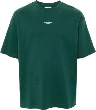 Dr&ocirc;le de Monsieur T-shirt - Heren - T-shirts - Groen - M - Katoen - Tops
