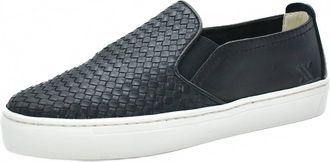 The Flexx Womens Sneak Name Casual Sneaker In Black Woven