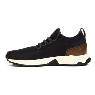 Tod's Schoenen, Heren, Blauw, 42 1/2 EU, Leer, 63K Calzino Sock Sneaker