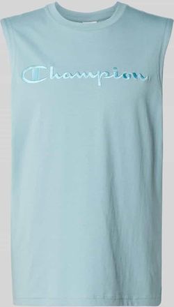 Champion Top mit Label-Stitching und Rundhalsausschnitt in Marine, Gr&ouml;&szlig;e XXL