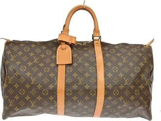 Louis Vuitton Pre-owned Weekend Bags, female, Brown, Size: ONE SIZE Pre-owned Keepall Duffle Bag