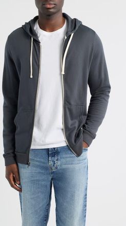 Marine Layer Afternoon Full Zip Hoodie in Asphalt Grey at Nordstrom, Size Xx-Large