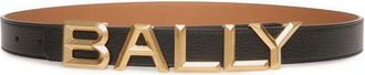 Bally logo-buckle belt - Black