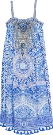 Camilla Abito midi con stampa grafica - Blu