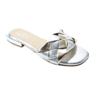 Sesto Meucci Womens Merle Flat In Platino Superzemy