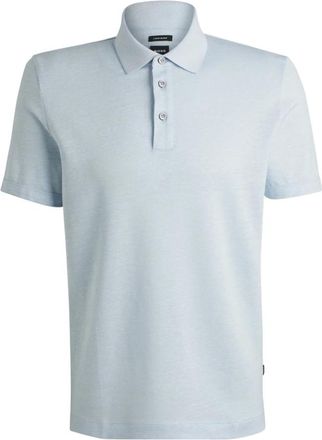 HUGO BOSS Tops, Heren, Blauw, XL, Korte mouw lichtblauwe poloshirt