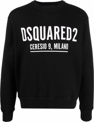 Dsquared2 Black Ceresio 9 Cool cotton sweatshirt
