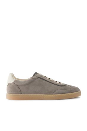 Brunello Cucinelli Coda Di Rondine Suede Sneakers