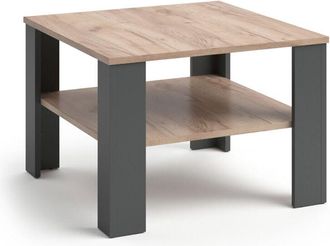 Vicco Mesa De Centro Homer, Antracita, 60 X 60 Cm