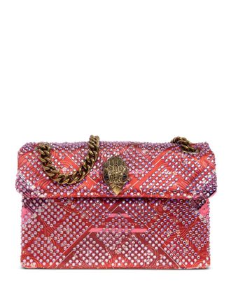 Kurt Geiger crystal-embellished paisley tote bag - Red