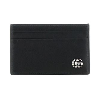 Gucci GG Marmont Card Case - Heren - Portefeuilles - Zwart - ONE Size - Leer - Accessoires