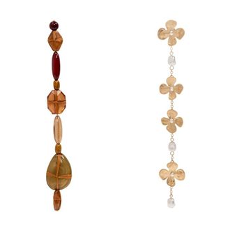 Cult Gaia Tygra Lange Oorbellen - Dames - Oorbellen - Bruin - ONE Size - Accessoires