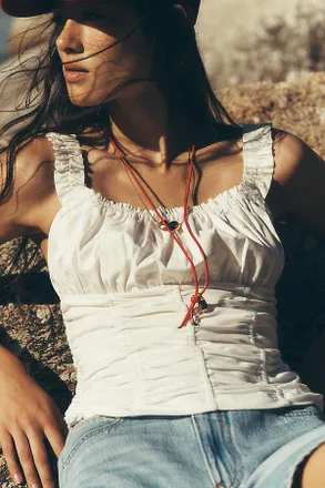 Maeve Cassis Ruched Cami