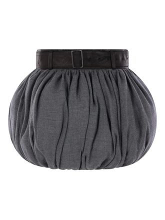 Yohji Yamamoto Gonna con cintura - Grigio