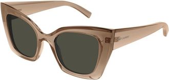 Saint Laurent Zonnebril SL 552 kleur 006 - Dames - Zonnebrillen - Bruin - 51 MM - Accessoires