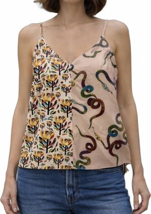 LA PRESTIC OUISTON Fragola Cami Top In Mix Peach