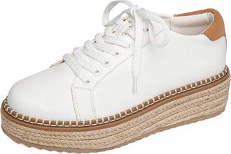 Yellow Box Womens Misty Espadrille Sneaker In White