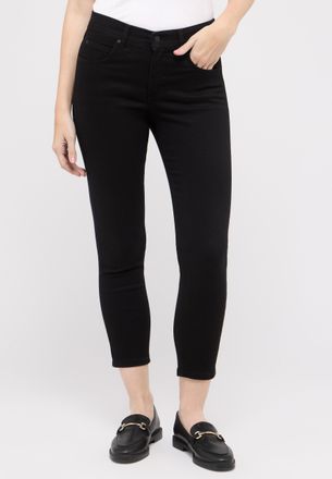 Angels Slim-fit-Jeans ANGELS ORNELLA, Damen, Gr. 38, N-Gr, schwarz, Denim/Jeans, Obermaterial: 92% Baumwolle, 6% Polyester, 2% Elasthan, slim fit 7/8-L&auml;nge, 