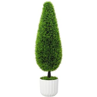 vidaXL Planta Artificial Verde 24 x 24 x 90 cm Plástico Vidaxl