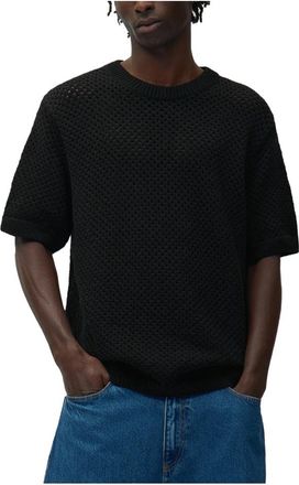 Arte Crochet T-shirt - Heren - T-shirts - Zwart - S - Katoen - Tops