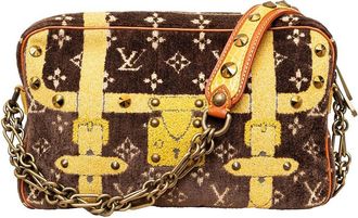 Louis Vuitton Brown Leather Trompe Loeil Trocadero - 10S (Authentic Pre- Loved)