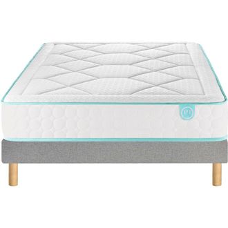 Merinos Ensemble matras met pocketveren + bedbodem, LE TOUT MOELLEUX