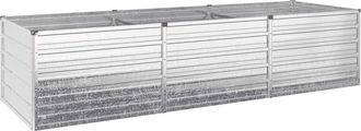 vidaXL Cama De Jard&iacute;n Elevada Plateado 240 X 80 X 55 Cm Galvanizado Vidaxl