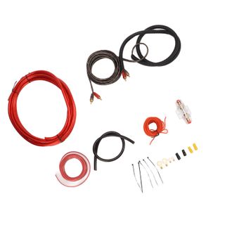 OEM Kit De Instalaci&oacute;n De Amplificador Para Coche De Calibre 4 Con Cable De Audio Y Subwoofer - Materiales Abs/metal De Primera Calidad - 13 Accesorios In