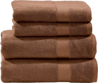 done. Handtuch Set »Deluxe 2 Gästetücher (30x50 cm), 2 Handtücher (50x100 cm)« Hotelqualität aus hochwertigem Zwirnfrottier