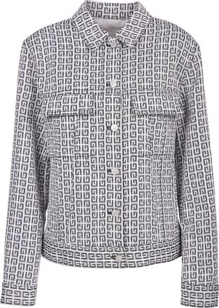 Givenchy Zwarte Denim Jas Stijlvolle Voorknop - Dames - Spijkerjassen - Zwart - XS - Denim - Jassen