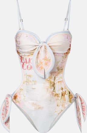 Zimmermann Como printed swimsuit