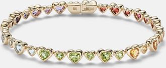 Roxanne First Bracciale Heart 2 Heart in oro 14kt con pietre preziose