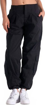 Elan Utility-Chic Cargo Pants In Black