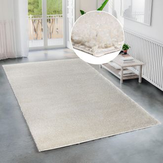 Bruno Banani Hochflor-Teppich »Shaggy Soft« rechteckig 30 mm Höhe gewebt, Uni Farben, besonders weich und kuschelig, Kundenliebling