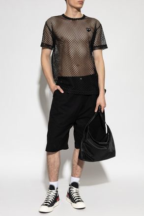 Comme Des Gar&ccedil;ons Comme Des Gar&ccedil;ons Play Transparent T-shirt, Mens, Black