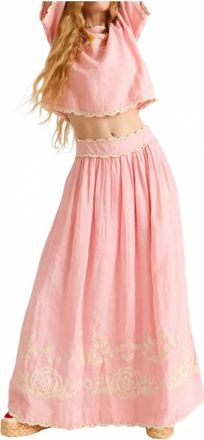 Carolina K Larissa Skirt In Quartz Pink