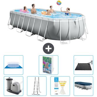 Intex Piscina Prism Frame Oval - 610x305x122 Cm - 8-piezas S562