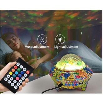 Trade Shop Trade Shop - Proyector De Luz Led Con Efecto Rgb Cielo Estrellado Altavoz Bluetooth 10w