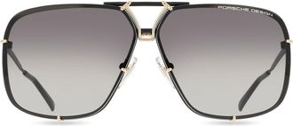 Porsche Design P8928 D Mens Sunglasses Gold Size 65