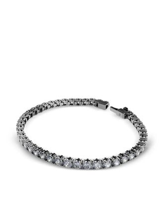 Swarovski Matrix Tennis armband - Zwart